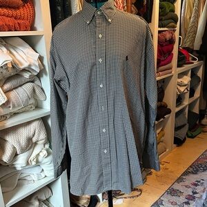 Ralph Lauren Black and White Gingham Shirt